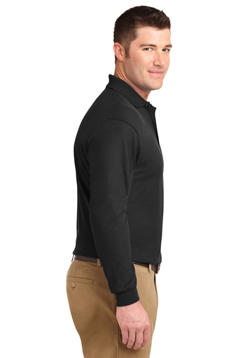 Port Authority® Silk Touch™ Long Sleeve Polo - Image 3