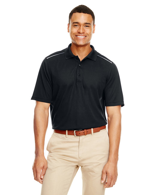 CORE365 Men's Radiant Performance Piqué Polo with Reflective Piping