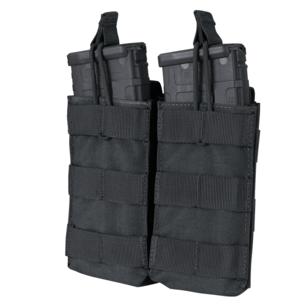 Condor DOUBLE M4/M16 OPEN TOP MAG POUCH - Black