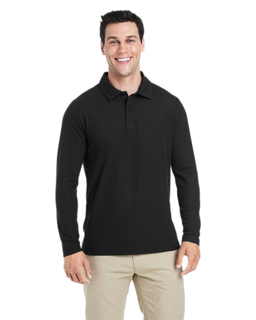 CORE365 Men's Fusion ChromaSoftâ„¢ Long-Sleeve Pique Polo